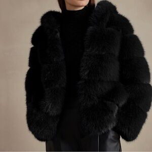 Chic Black Teddy Jacket